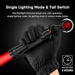 WINDFIRE Tactical Red Light Flashlight - 250 Yards