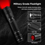 WINDFIRE Tactical Red Light Flashlight - 250 Yards