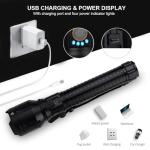 Brightest Rechargeable LED Flashlight with 5 Modes