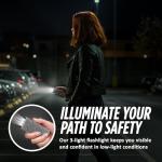 Mini Stun Gun Keychain for Women's Self-Defense