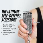 Mini Stun Gun Keychain for Women's Self-Defense