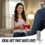 Mini Stun Gun Keychain for Women's Self-Defense
