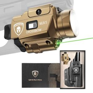 WARRIORLAND 800-Lumen Pistol Laser Light Combo