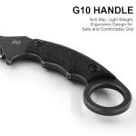 Karambit Knife with G10 Handle and Sheath