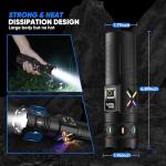 Super Bright 3000 Lumens Rechargeable LED Flashlight