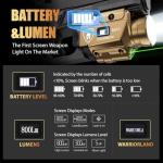 WARRIORLAND 800-Lumen Pistol Laser Light Combo