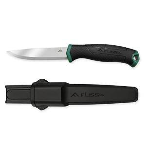 FLISSA Fixed Blade Bushcraft Knife with Sheath