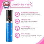 Blue MagiUSA Lipstick Stun Gun Keychain for Women