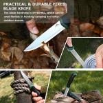 FLISSA Fixed Blade Bushcraft Knife with Sheath