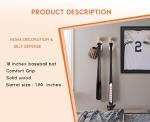 18" Maple Wood Baseball Bat for Self-Defense
