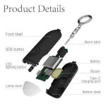 Zabree Personal Safety Alarm with Strobe Light - 2 Pack