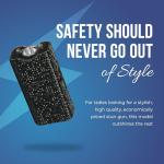 Pink Rhinestone Keychain Stun Gun with Flashlight