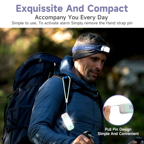 Personal Safety Alarm for Women - 140dB Self Defense Keychains Siren Whistle with Sos LED Strobe Light Personal Emergency Security Safe Devices Key Chain Alarms in 5 Pop Colors (Green)