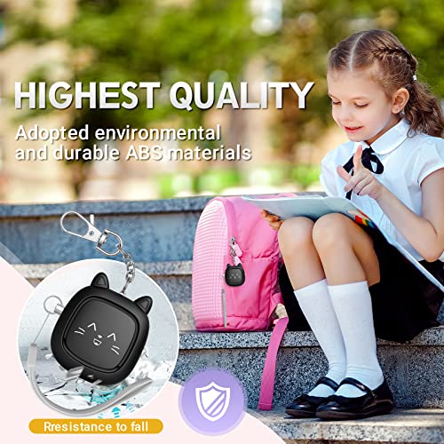 Safe Sound Personal Alarm, 130 dB Loud Siren Song Emergency Security Alarm Keychain with LED Light, Personal Sound Safety Siren for Women, Men, Children, Elderly(Black)