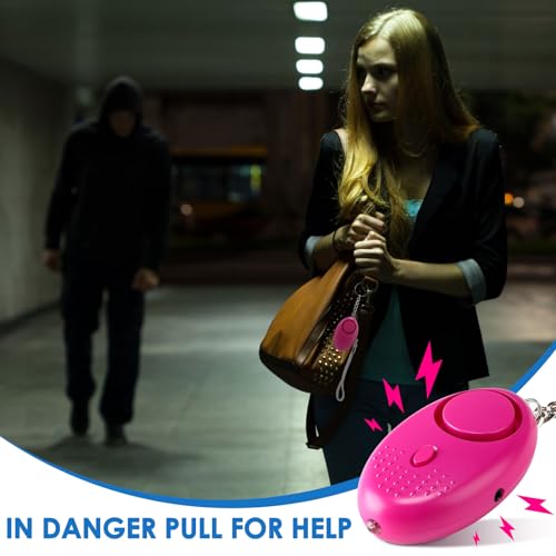 Kanayu 76 Pcs Personal Alarm Bulk 130DB Safe Sound Emergency Safety Self Defense Security Alert Keychain with Led Light Personal Protection Alarm for Women Girls Kids Elderly, Mixed Colors