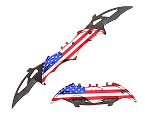 Dark Knight Dual Blade Pocket Knife with Clip