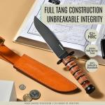 Full Tang Fixed Blade Knife with Sheath