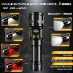 Rechargeable 2000 Lumens Bright LED Flashlight