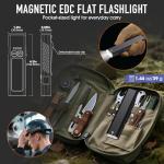 Hoxida Mini Tactical EDC Flashlight with Strobe