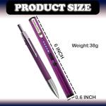 FIGHTSENSE Pen Stun Gun with Flashlight and Clip