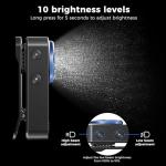 Rechargeable Mini Clip-on EDC Flashlight - 600 Lumens