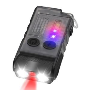 Compact USB Rechargeable EDC Flashlight with Clip