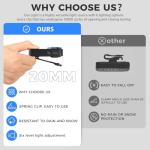 Rechargeable Mini Clip-on EDC Flashlight - 600 Lumens