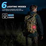 Rechargeable Mini Clip-on EDC Flashlight - 600 Lumens