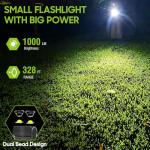 Compact USB Rechargeable EDC Flashlight with Clip