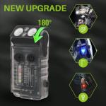 Compact USB Rechargeable EDC Flashlight with Clip