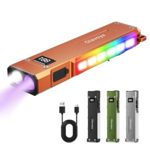 Rechargeable 1200 Lumens EDC Flashlight with 9 Modes