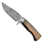 10-Inch Handmade Damascus Steel Hunting Knife