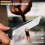 NedFoss EDC Tanto Knife with Sheath