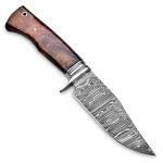 10-Inch Handmade Damascus Steel Hunting Knife