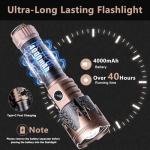 Rechargeable High Lumens Tactical Flashlight 2 Pack