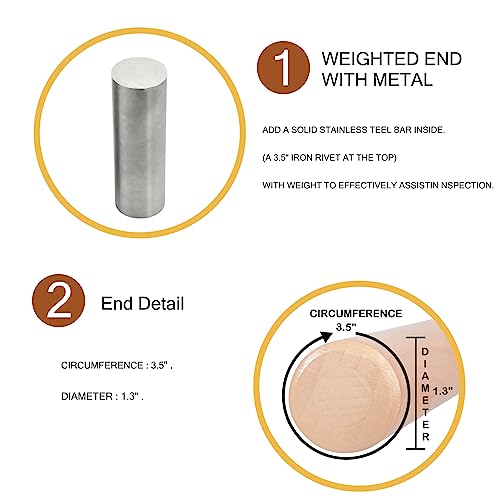 EONST:Trucker for Checking Tire Pressure Tire thumper -Tire Checking Bat -Gifts for Men -Durable Outdoor and Sports Personal Mini-Defense Essential items