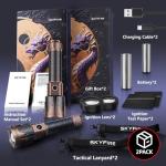 Rechargeable High Lumens Tactical Flashlight 2 Pack