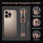 Rechargeable High Lumens Tactical Flashlight 2 Pack
