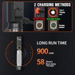 NICRON B74pro Rechargeable 1000 Lumens Right Angle Flashlight