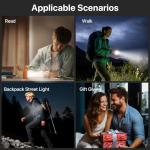 Rechargeable 1200 Lumens EDC Flashlight with 9 Modes