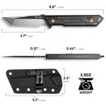 NedFoss EDC Tanto Knife with Sheath
