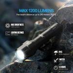 Feyachi WL55 1200 Lumen AR Flashlight with Pressure Switch