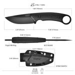 ZhengSheng 3.2” Fixed Blade Knife with Sheath
