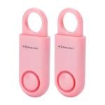 2 Pack Pink Personal Safety Alarms 130db