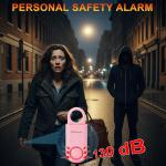 2 Pack Pink Personal Safety Alarms 130db