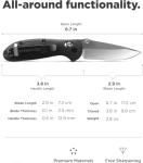 Tactical Folding Knife with Sharp Stainless Blade