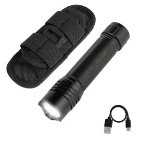 KunHe Rechargeable Tactical Flashlight with 4 Modes
