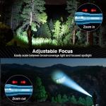 RECHOO Tactical Flashlights 2 Pack - Blue Brightness