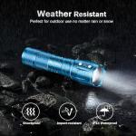 RECHOO Tactical Flashlights 2 Pack - Blue Brightness