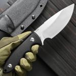 Sitivien ST24 Fixed Blade Knife with G10 Handle